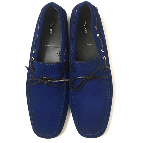 Tom Ford Other - Tom Ford Men’s Blue Suede Boat Shoes